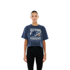 Dallas Cowboys New Era Women's Cropped Boxy Sport Classics Mineral Wash T-Shirt
