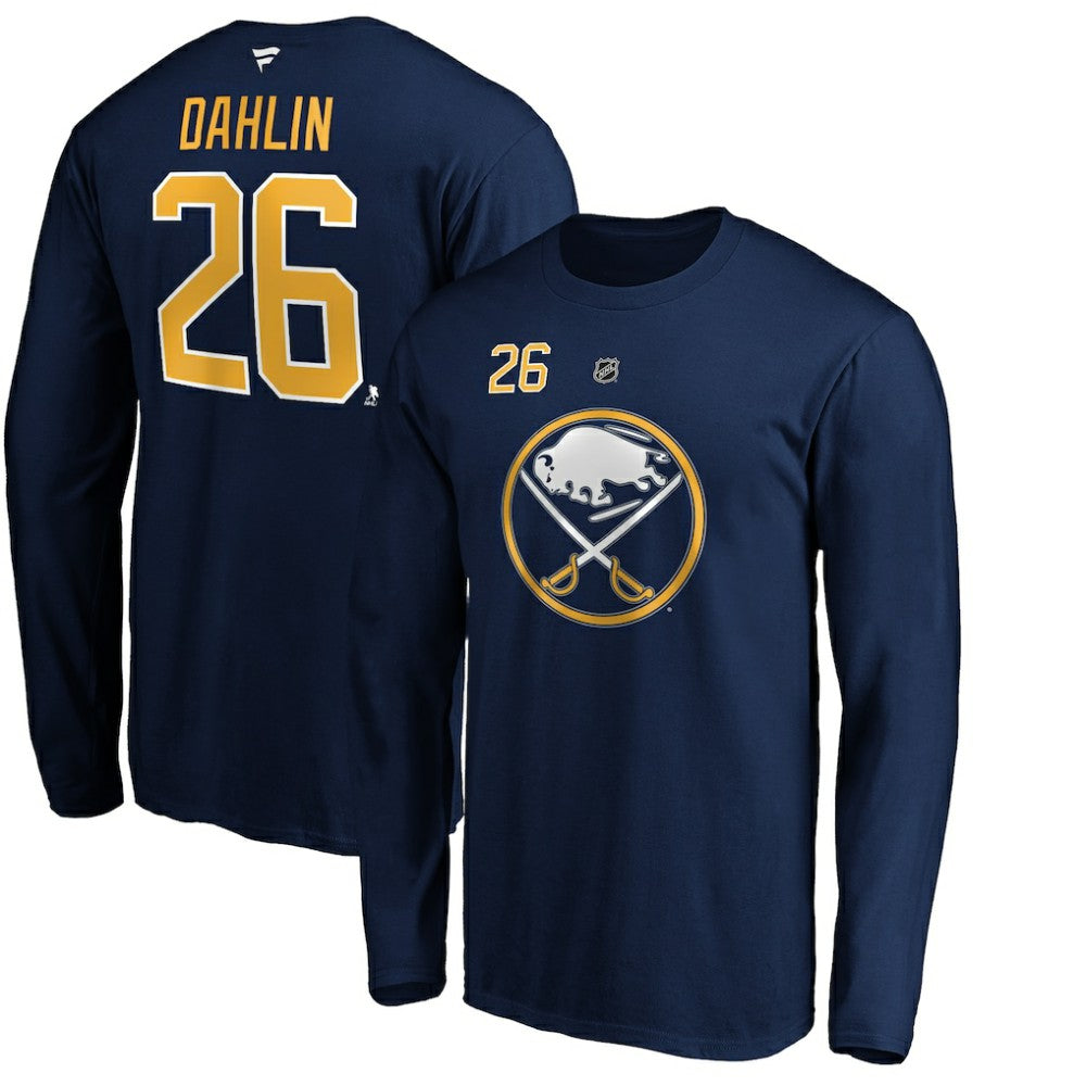Rasmus Dahlin Buffalo Sabres Fanatics Authentic Stack Name & Number T-Shirt On Sale