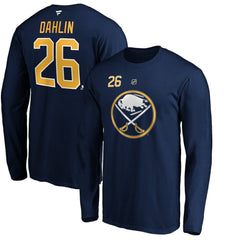 Rasmus Dahlin Buffalo Sabres Fanatics Authentic Stack Name & Number T-Shirt On Sale