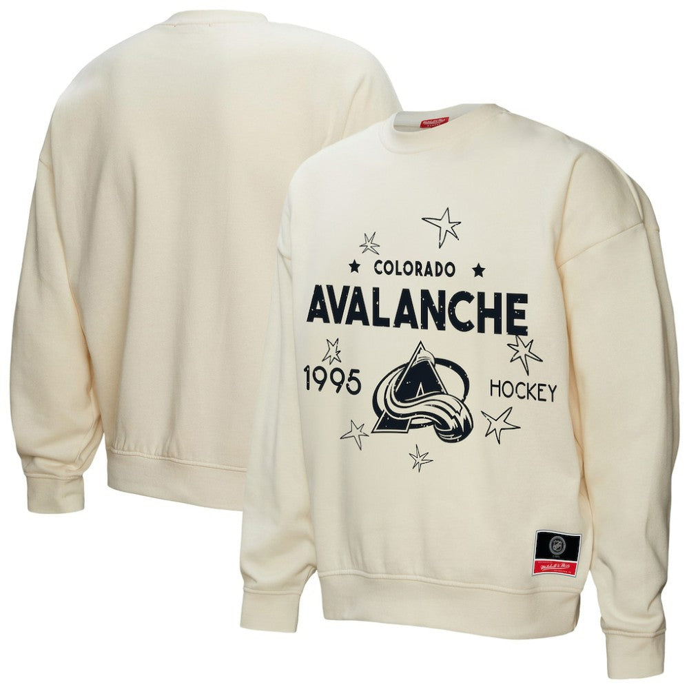 Colorado Avalanche Mitchell & Ness Women's Logo 3.0 Pullover Sweatshirt For Sale