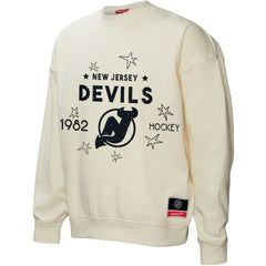 New Jersey Devils Mitchell & Ness Women's Logo 3.0 Pullover Sweatshirt Outlet