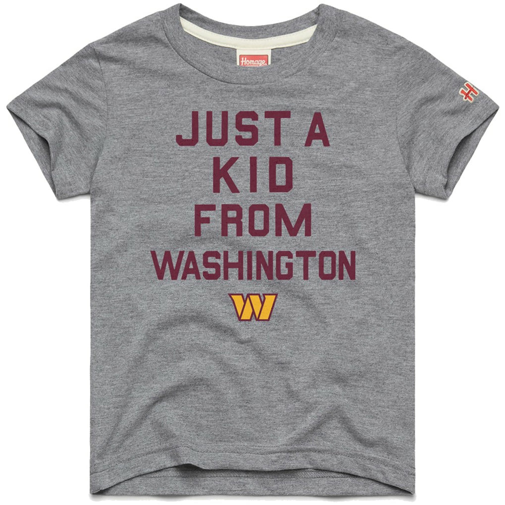 Washington Commanders Homage Youth Just a Kid Tri-Blend T-Shirt