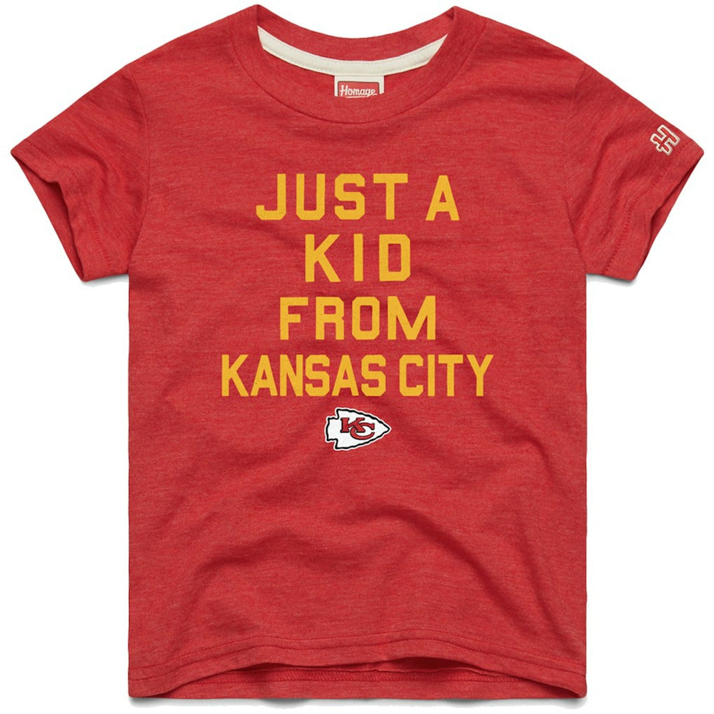 Kansas City Chiefs Homage Youth Just a Kid Tri-Blend T-Shirt