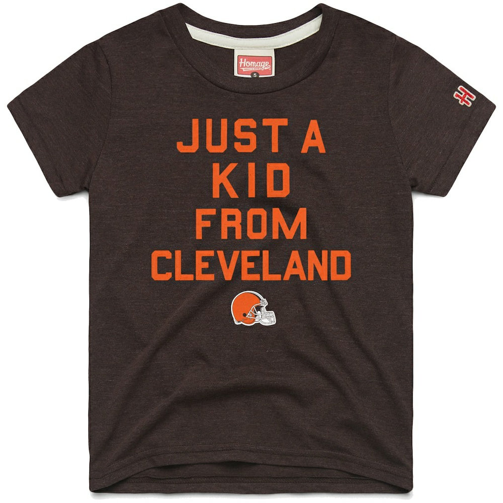 Cleveland Browns Homage Youth Just a Kid Tri-Blend T-Shirt
