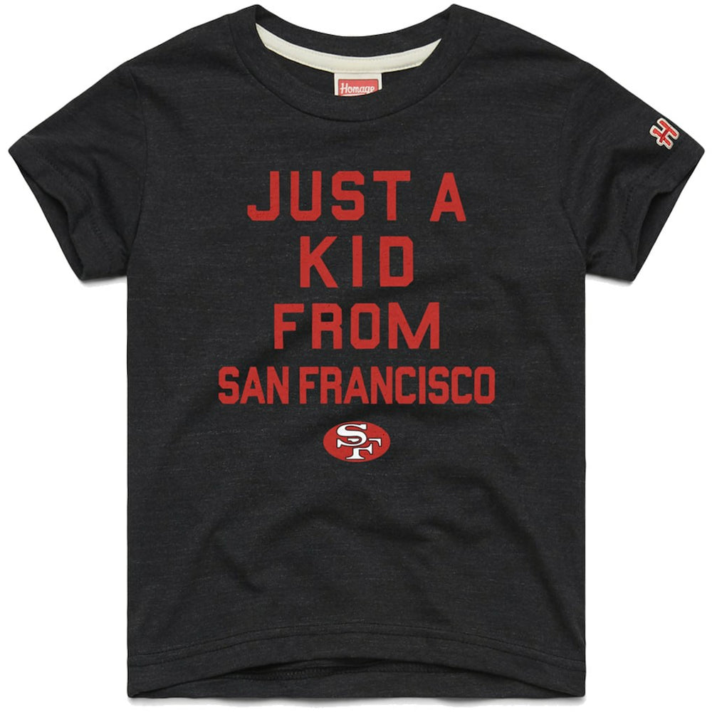 San Francisco 49ers Homage Youth Just a Kid Tri-Blend T-Shirt