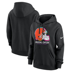Cleveland Browns Nike Women's 2024 NFL Crucial Catch Club Pullover Hoodie