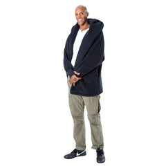The Best Lounger in the World By Jill Martin Washington Wizards Unisex Navy Oversized Open-Front Hoodie Sweater shop On Sale