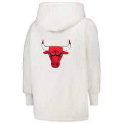 The Best Lounger in the World By Jill Martin Chicago Bulls Unisex Cream Oversized Open-Front Hoodie Sweater on sale New