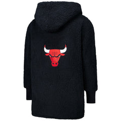 The Best Lounger in the World By Jill Martin Chicago Bulls Unisex Black Oversized Open-Front Hoodie Sweater cheap Online