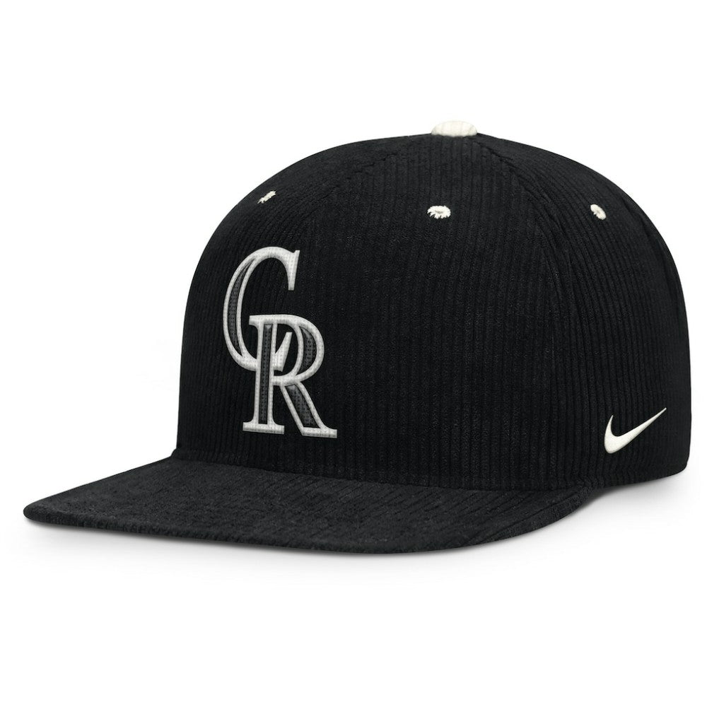 Colorado Rockies Nike Pro Corduroy Structured Snapback Hat | MLB US