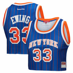 Patrick Ewing New York Knicks x DANNIJO Women's Fashion Cropped Basketball Jersey On Sale