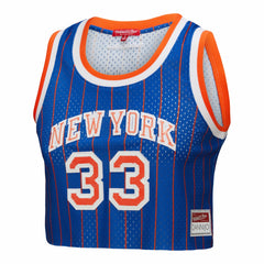 Patrick Ewing New York Knicks x DANNIJO Women's Fashion Cropped Basketball Jersey On Sale