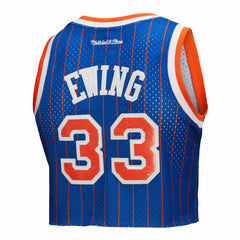 Patrick Ewing New York Knicks x DANNIJO Women's Fashion Cropped Basketball Jersey On Sale