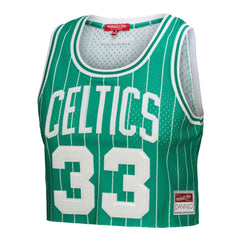 Larry Bird Boston Celtics x DANNIJO Women's Fashion Cropped Basketball Jersey Discount