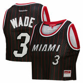 Dwyane Wade Miami Heat x DANNIJO Women's Fashion Cropped Basketball Jersey New