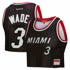 Dwyane Wade Miami Heat x DANNIJO Women's Fashion Cropped Basketball Jersey New