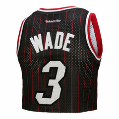 Dwyane Wade Miami Heat x DANNIJO Women's Fashion Cropped Basketball Jersey New