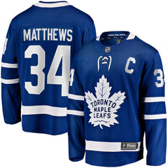 Auston Matthews Toronto Maple Leafs Fanatics Captain Patch Home Breakaway Player Jersey Outlet