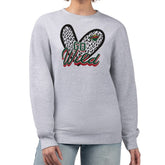 Minnesota Wild G-III 4Her by Carl Banks Women's Animal Print Heart Fleece Pullover Sweatshirt Outlet