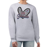 Colorado Avalanche G-III 4Her by Carl Banks Women's Animal Print Heart Fleece Pullover Sweatshirt Sale