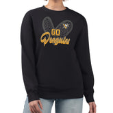 Pittsburgh Penguins G-III 4Her by Carl Banks Women's Animal Print Heart Fleece Pullover Sweatshirt Discount