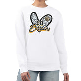 Boston Bruins G-III 4Her by Carl Banks Women's Animal Print Heart Fleece Pullover Sweatshirt Discount