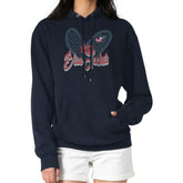 Columbus Blue Jackets G-III 4Her by Carl Banks Women's Animal Print Heart Fleece Pullover Hoodie Outlet