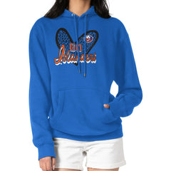 New York Islanders G-III 4Her by Carl Banks Women's Animal Print Heart Fleece Pullover Hoodie On Sale