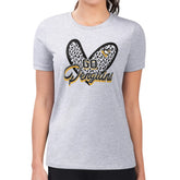 Pittsburgh Penguins G-III 4Her by Carl Banks Women's Super-Slim Fit Lightweight Animal Print Heart T-Shirt For Sale