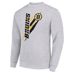 Boston Bruins Starter Color Scratch Pullover Sweatshirt Outlet