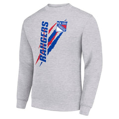 New York Rangers Starter Color Scratch Pullover Sweatshirt For Sale