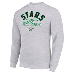Dallas Stars Starter Stick And Puck Logo Fleece Pullover Sweatshirt On Sale