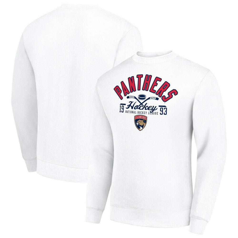 Florida Panthers Starter Stick And Puck Logo Fleece Pullover Sweatshirt Sale