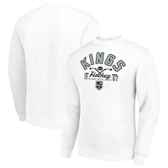 Los Angeles Kings Starter Stick And Puck Logo Fleece Pullover Sweatshirt On Sale