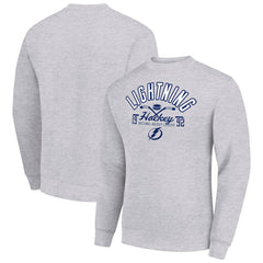 Tampa Bay Lightning Starter Stick And Puck Logo Fleece Pullover Sweatshirt Outlet