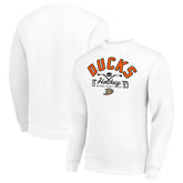 Anaheim Ducks Starter Stick And Puck Logo Fleece Pullover Sweatshirt Sale