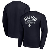 Toronto Maple Leafs Starter Stick And Puck Logo Fleece Pullover Sweatshirt For Sale