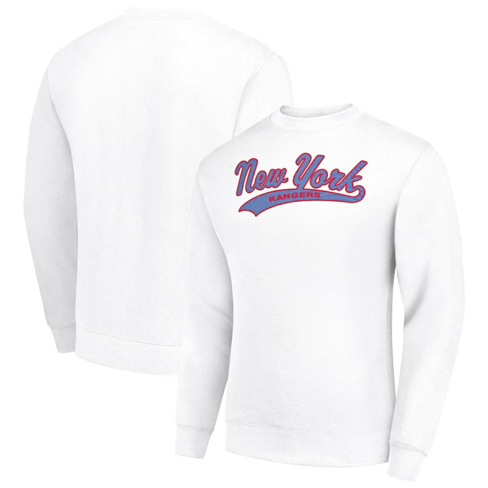 New York Rangers Starter Tailsweep City Pullover Sweatshirt Outlet