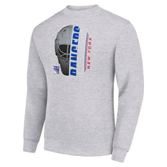 New York Rangers Starter Half Helmet Team Logo Pullover Sweatshirt On Sale