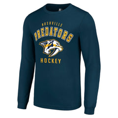 Nashville Predators Starter Logo Long Sleeve T-Shirt For Sale
