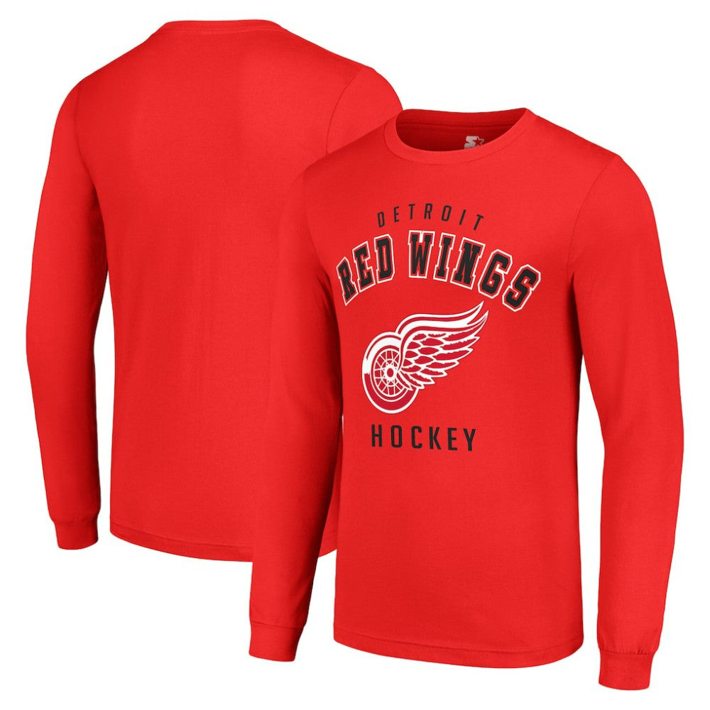 Detroit Red Wings Starter Logo Long Sleeve T-Shirt On Sale