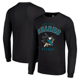 San Jose Sharks Starter Logo Long Sleeve T-Shirt Discount