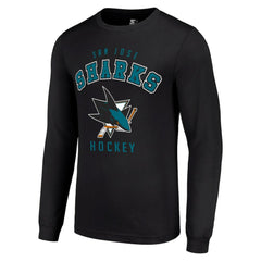 San Jose Sharks Starter Logo Long Sleeve T-Shirt Discount