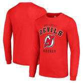 New Jersey Devils Starter Logo Long Sleeve T-Shirt For Sale