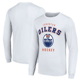 Edmonton Oilers Starter Logo Long Sleeve T-Shirt Sale