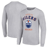 Edmonton Oilers Starter Logo Long Sleeve T-Shirt Outlet