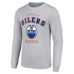 Edmonton Oilers Starter Logo Long Sleeve T-Shirt Outlet