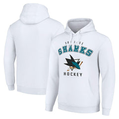 San Jose Sharks Starter Logo Pullover Hoodie Discount