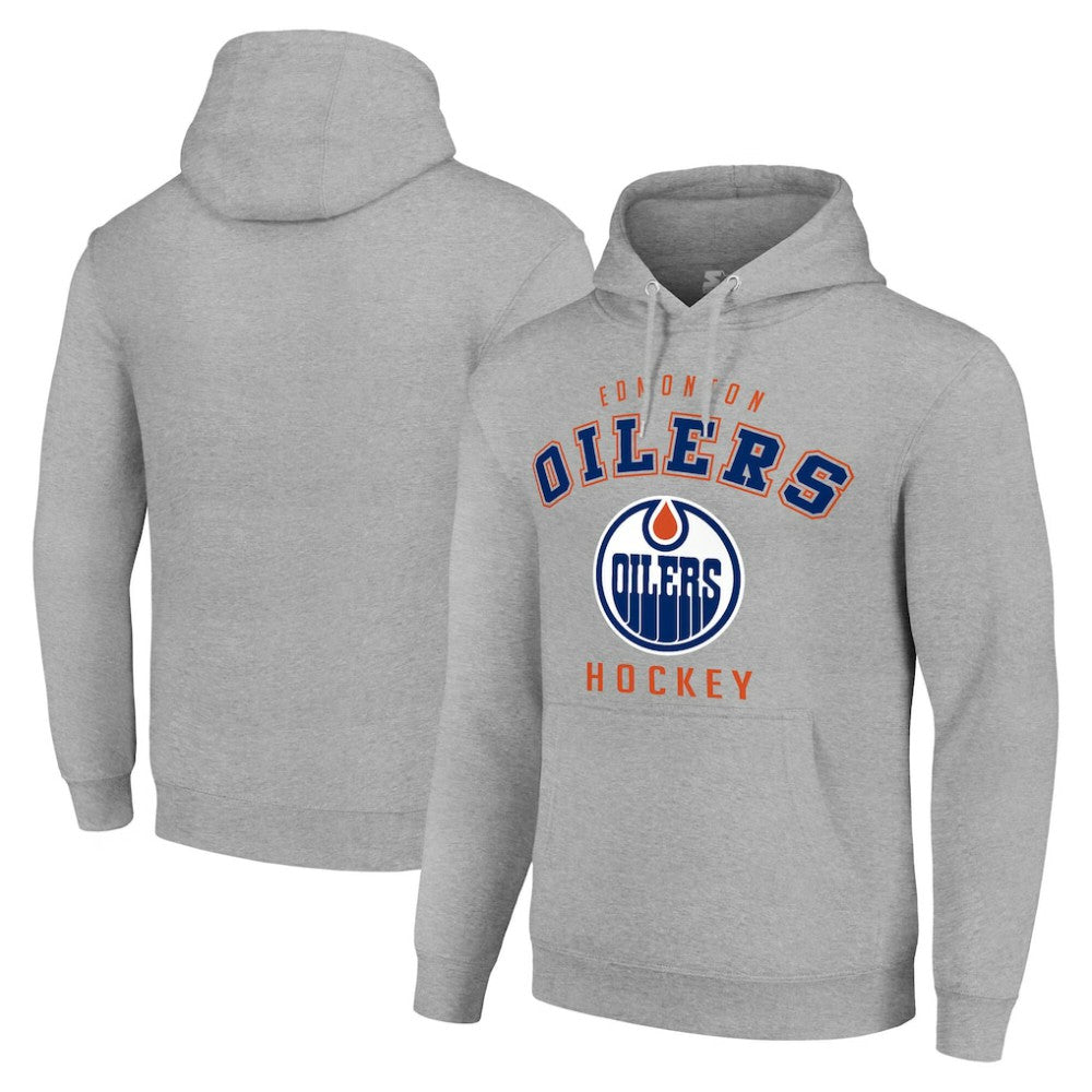 Edmonton Oilers Starter Logo Pullover Hoodie Outlet