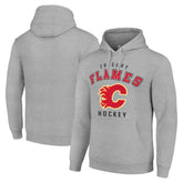 Calgary Flames Starter Logo Pullover Hoodie Sale